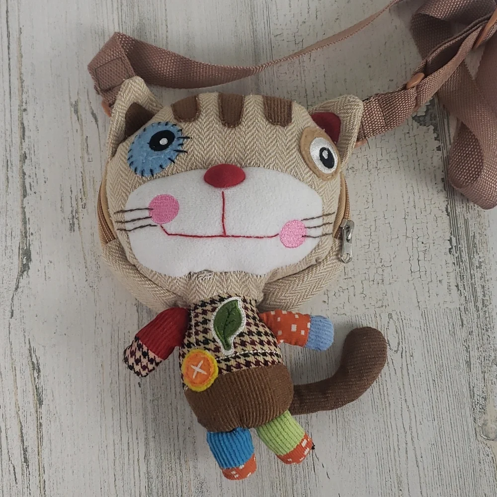 Eco Snoopers cat plush purse belt bag backpack attachment